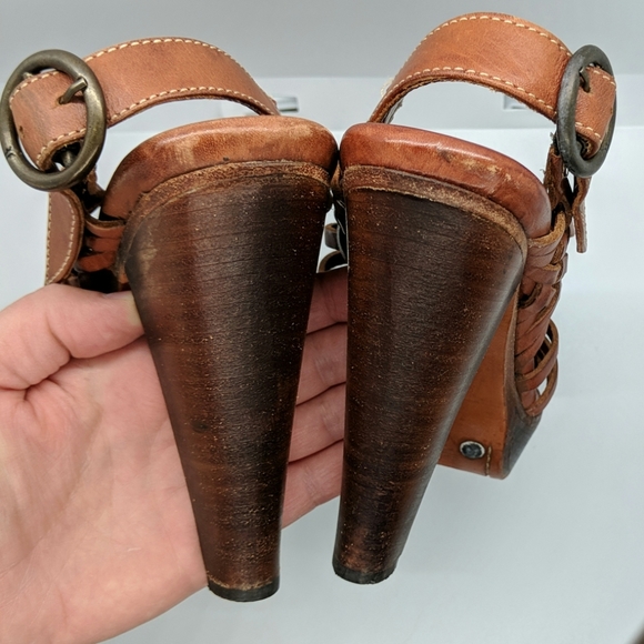 Frye Woven Leather Heels - Picture 6 of 8